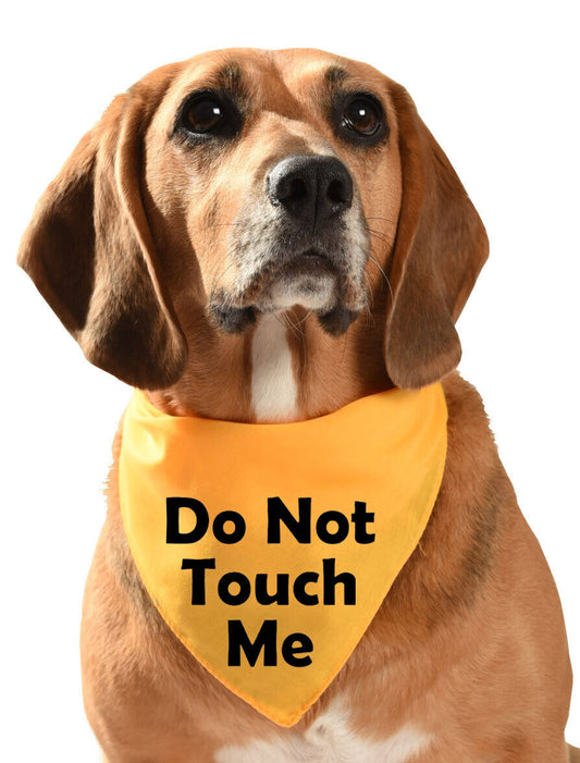 Do Not Touch Me (text) Dog Bandana