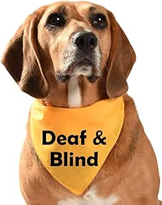 Deaf and Blind Dog Bandana