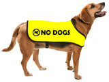 printed dog coat = communicoat i need space give me space yellow dog NO DOGS