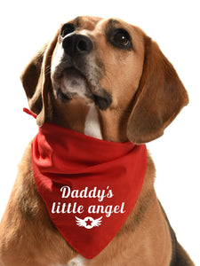 daddys little angel dog bandana daddy's boy daddy's girl