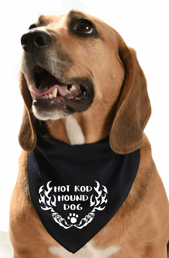 Hotrod hound dog bandana rockabilly vintage 50s style