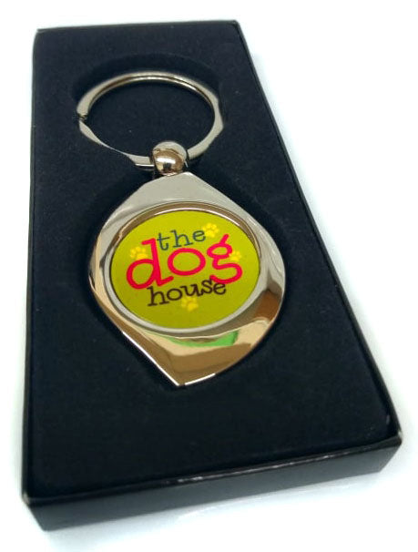 CUTE DOGGY KEYRING - IN THE DOGHOUSE - ORIGINAL DESIGN