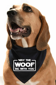 May the woof be with you Star Wars dog bandana