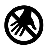 do not touch symbol can be added to dog clothing coat communicoats